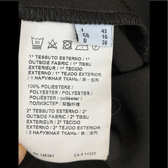 PINKO - ISACCO DRESS ISAAC - BLACK size 6 - Picture 14 of 16